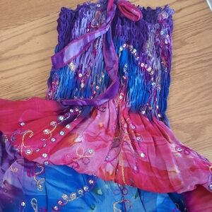 Pretty large size summer dress